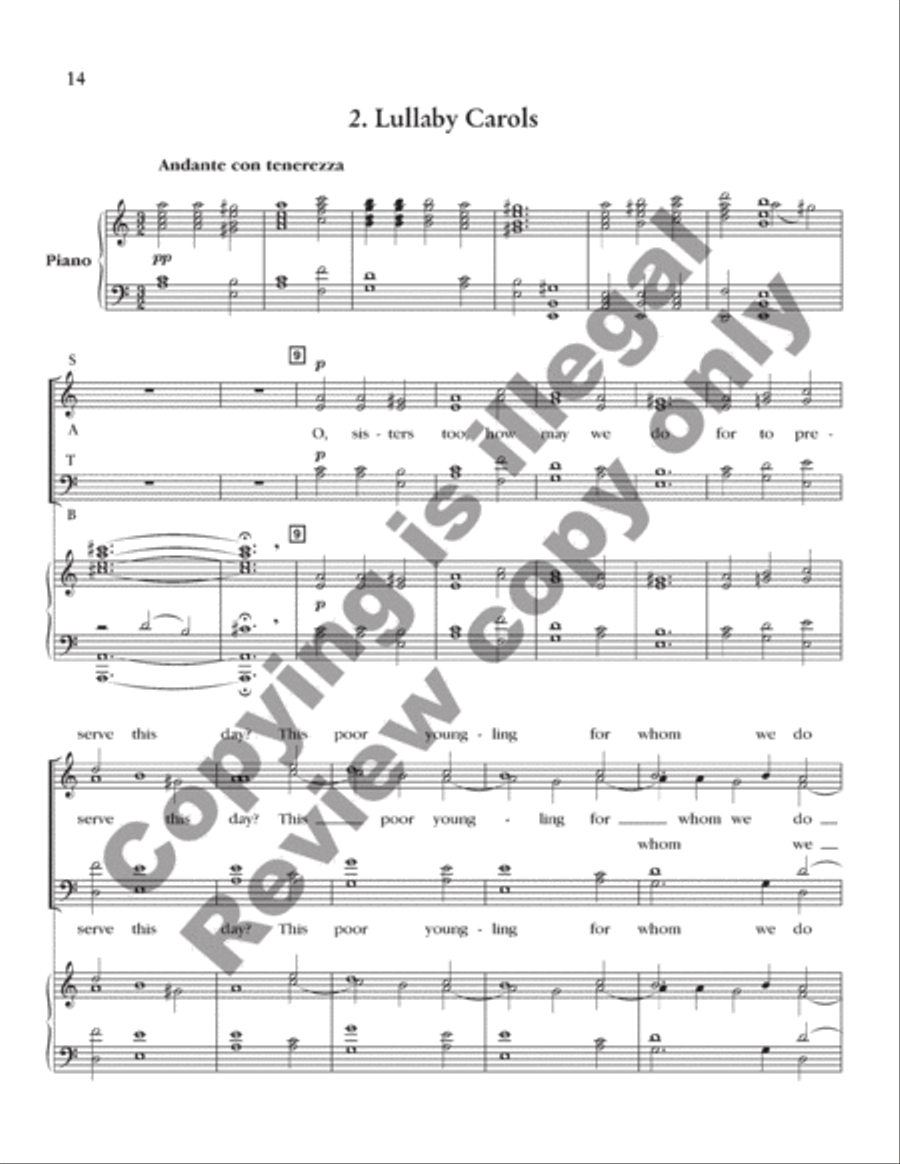Christmas Ornaments 4-Part scores gallery preview page 7