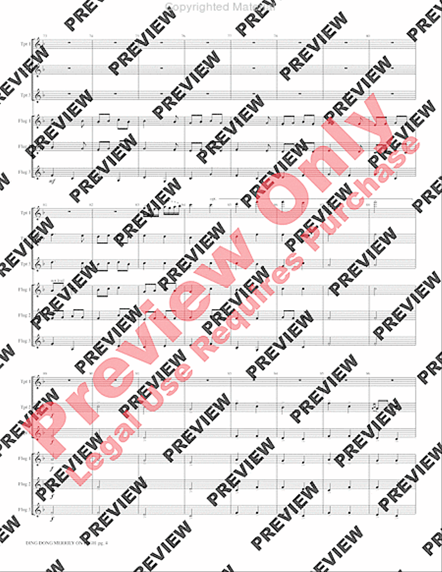 Ding Dong Merrily on High Small Ensemble scores gallery preview page 6