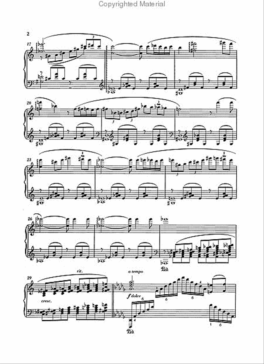 Adagio from Spartacus Piano Solo scores gallery preview page 2