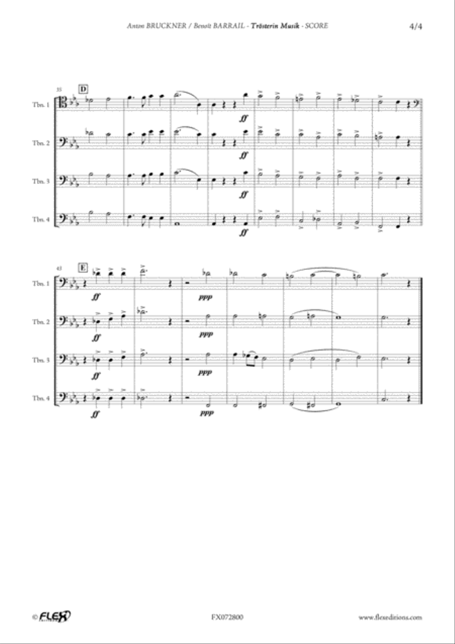 Trosterin Musik Trosterin Musik Trombone Quartet scores gallery preview page 4