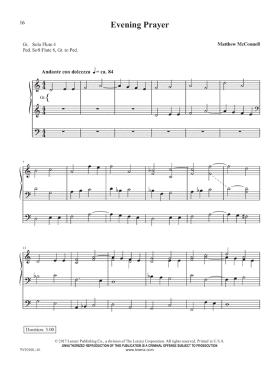 Forty Days & Forty Nights Organ Solo scores gallery preview page 7
