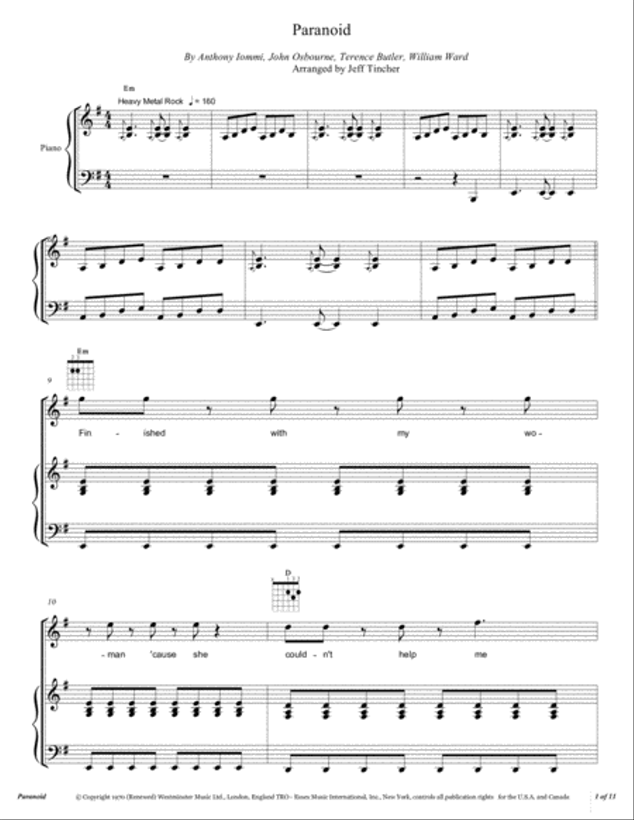 Paranoid Voice scores gallery preview page 2
