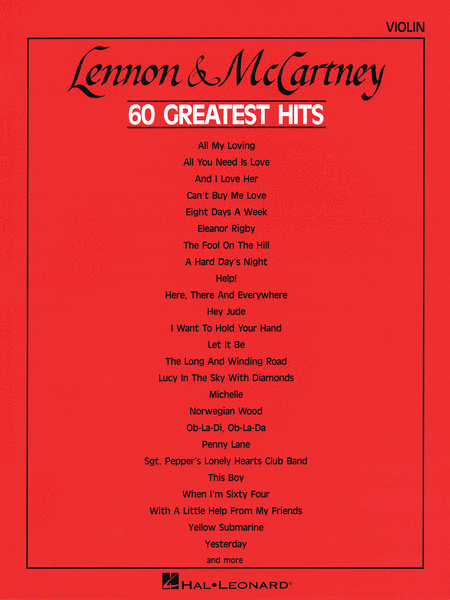 Lennon & McCartney - 60 Greatest Hits - Violin