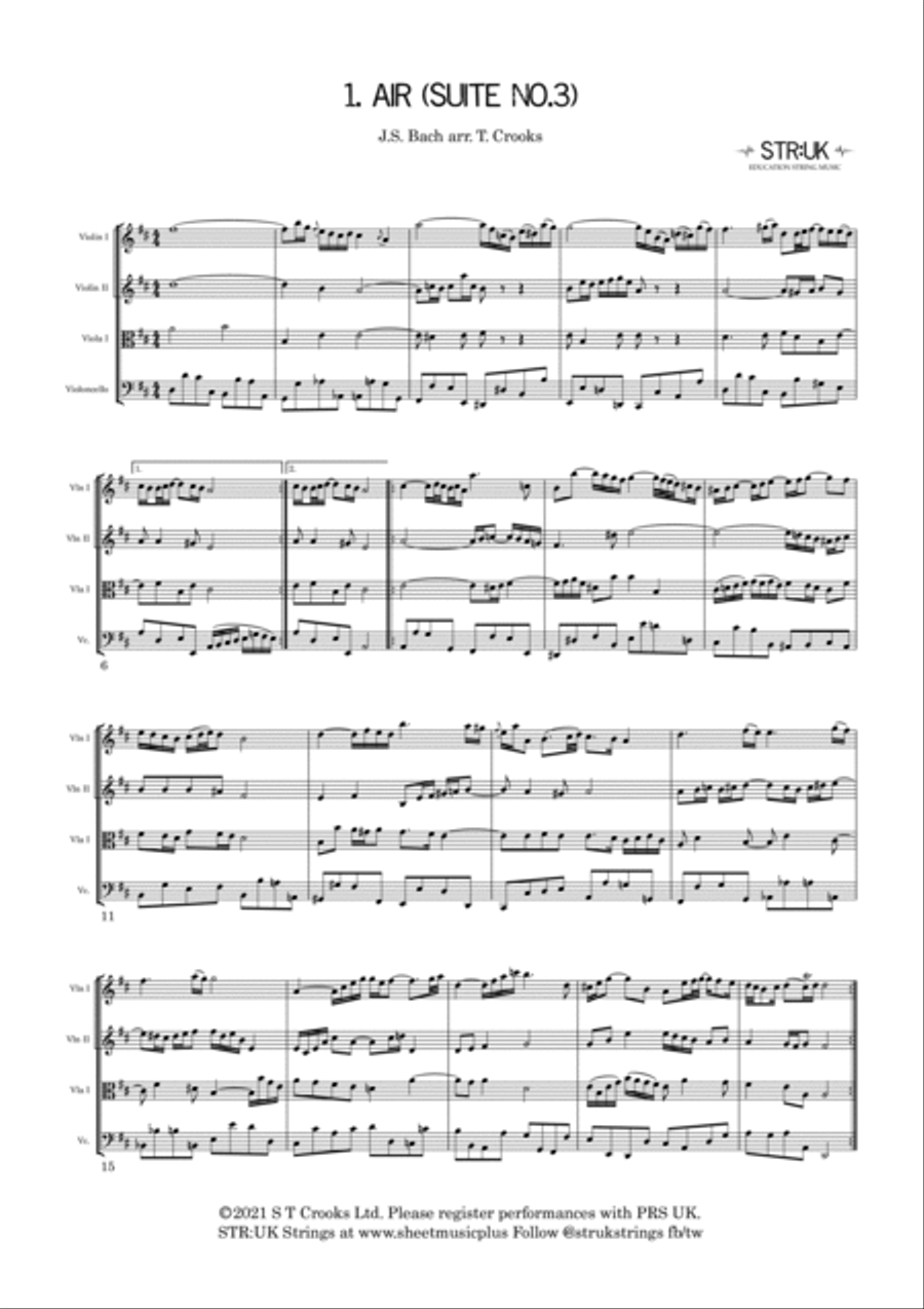 Wedding Classics for Quartet - Score (STR:UK Strings) image number null