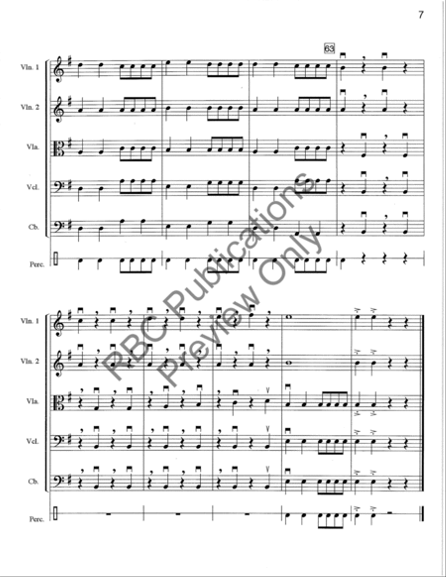 We Three Kings Rock (Score) String Orchestra scores gallery preview page 10