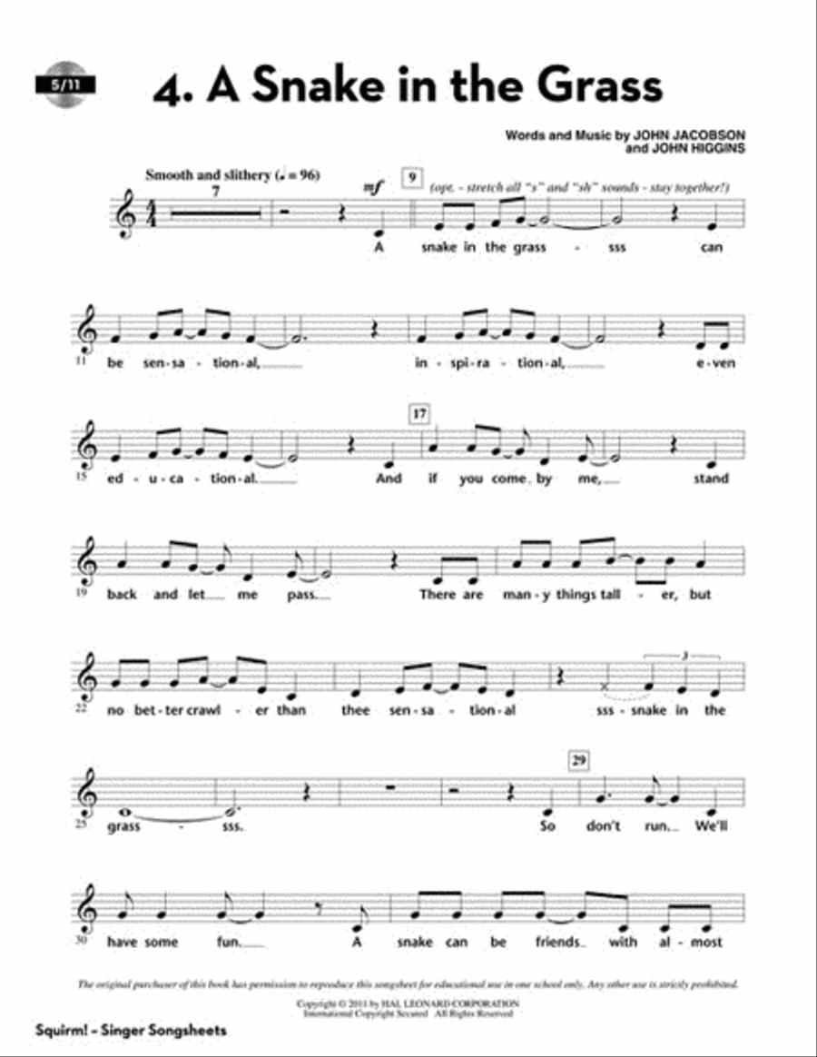 Squirm! Choir scores gallery preview page 5