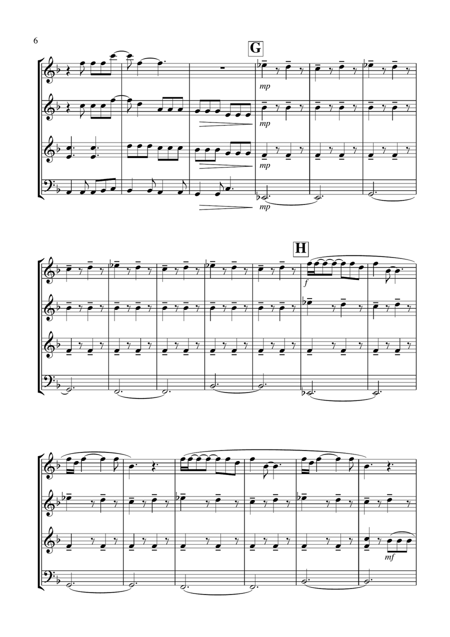 One And Only String Quartet scores gallery preview page 6