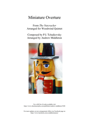 Book cover for Miniature Overture from The Nutcracker Suite arranged for Woodwind Quintet