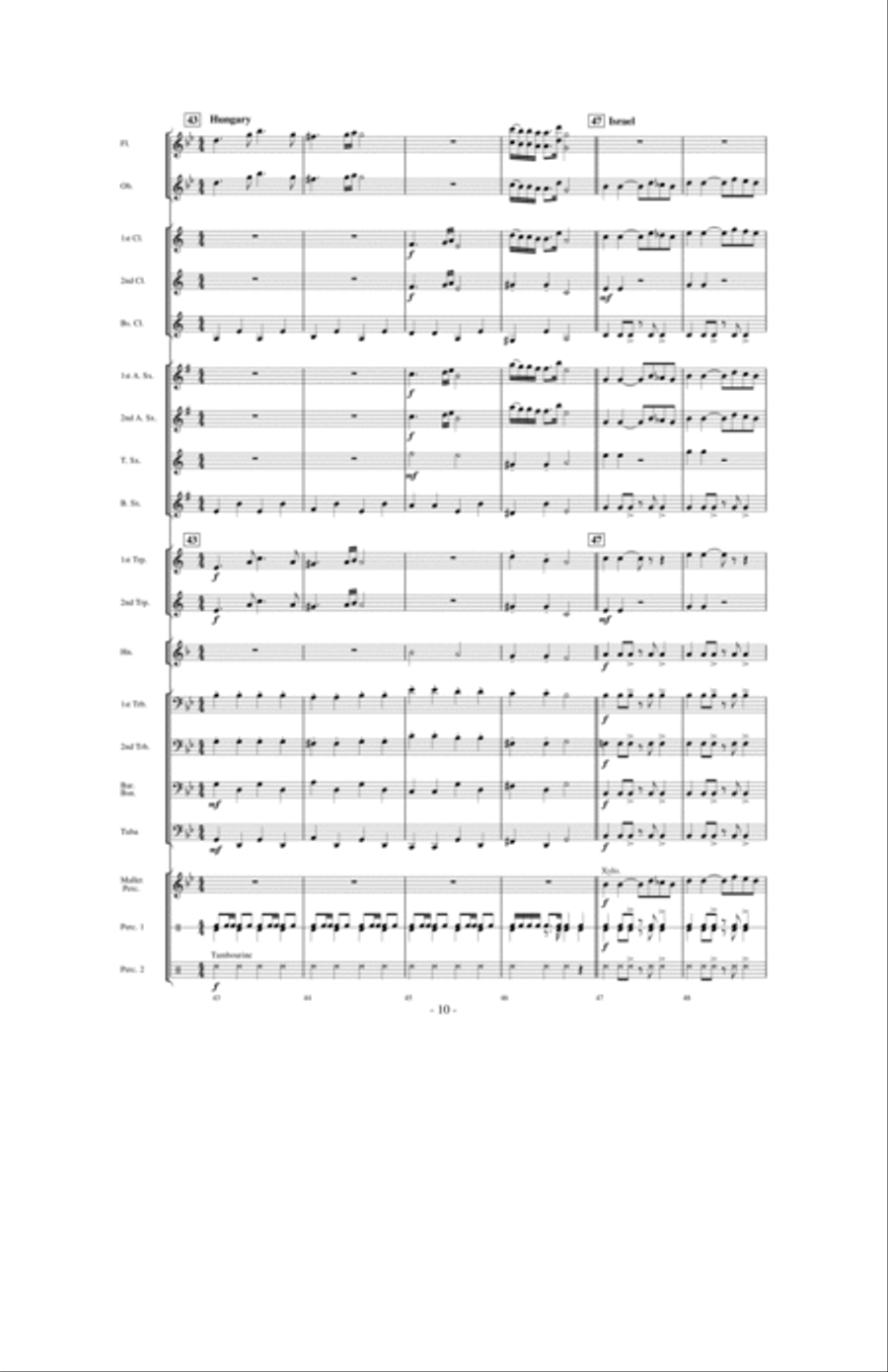 Around the World in 80 Measures Concert Band scores gallery preview page 9