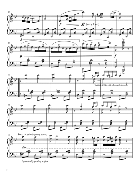 Hungarian Dance No. 5 in G Minor (Brahms) Piano Solo Grade 6 - 7 with note names and meanings image number null