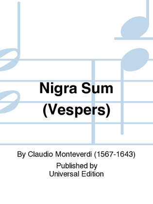 Book cover for Nigra Sum (Vespers)