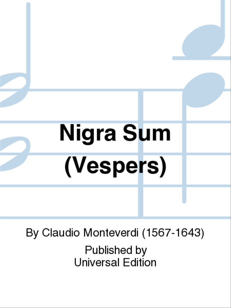 Nigra Sum (Vespers) Nigra Sum (Vespers) Voice scores gallery preview page 1