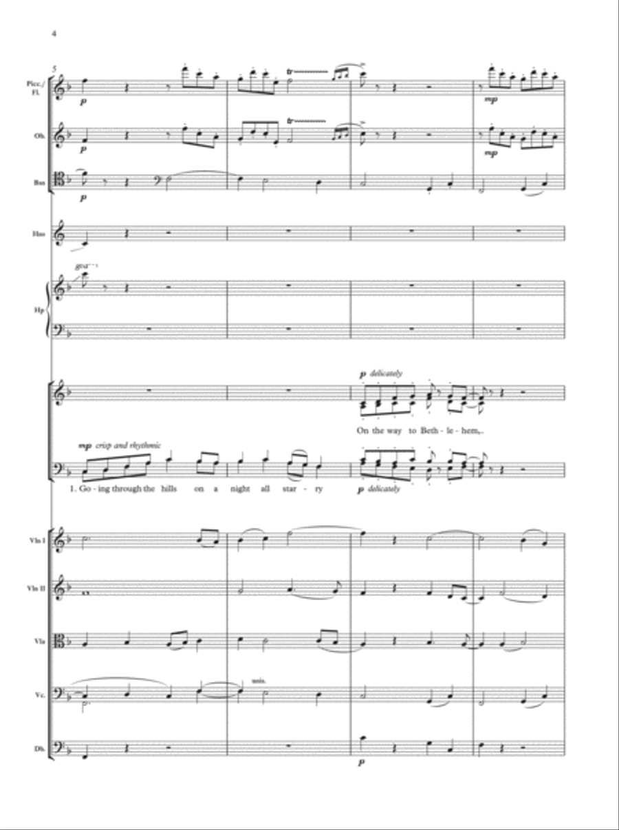 Shepherd's Pipe Carol 4-Part scores gallery preview page 3