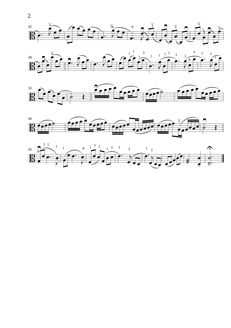 Intermediate Etudes for Solo Viola, Volume I Viola Solo scores gallery preview page 5