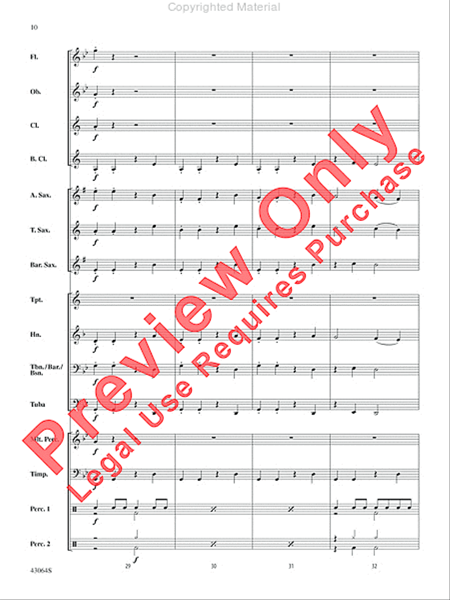 Thor's Hammer Concert Band scores gallery preview page 10