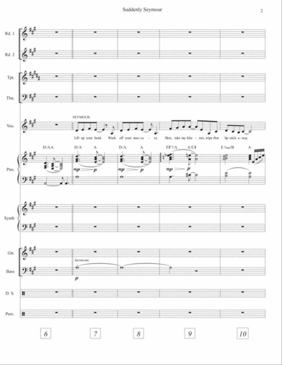 Suddenly Seymour - Score Only Large Ensemble scores gallery preview page 3