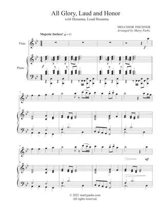 All Glory, Laud and Honor (Flute-Piano)