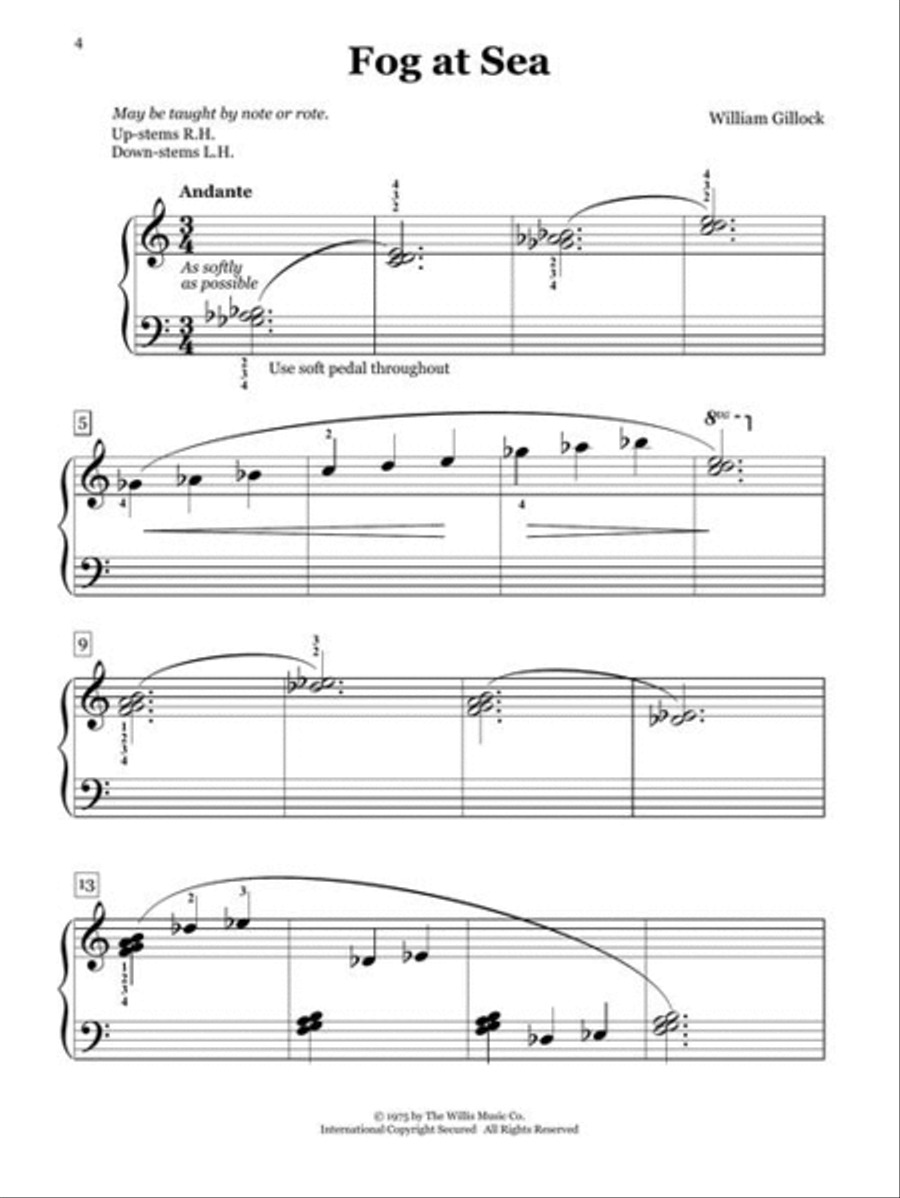 Accent on Gillock Complete Easy Piano scores gallery preview page 4