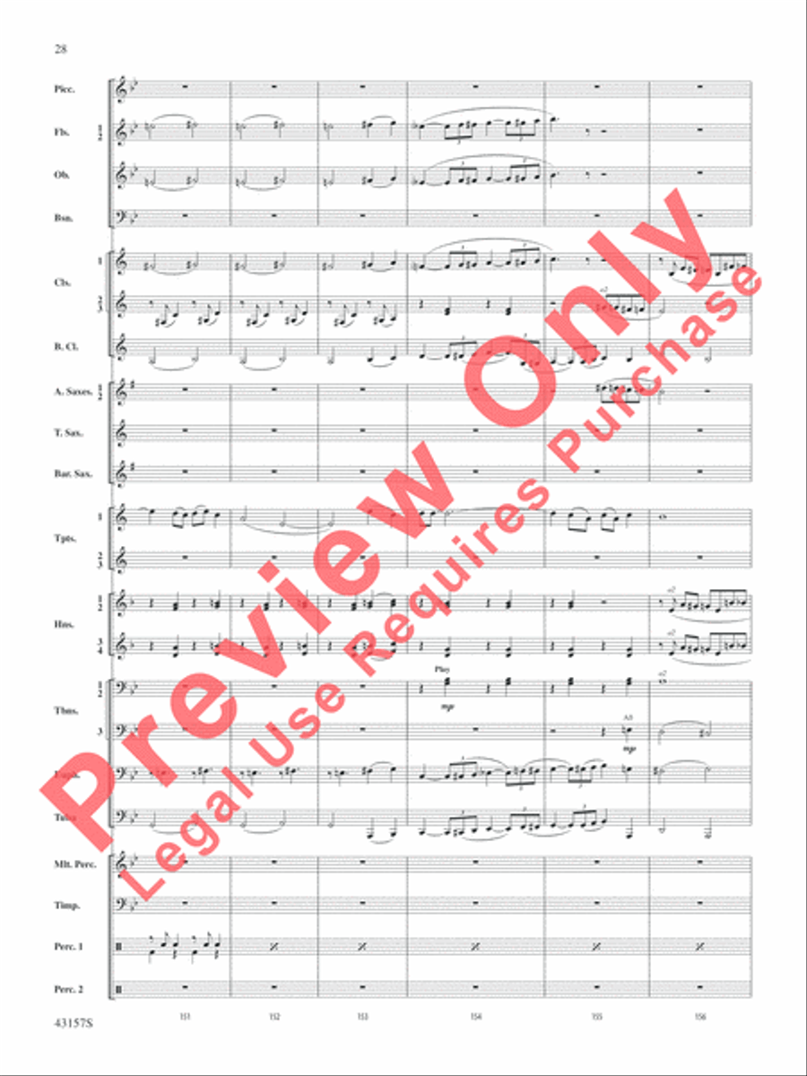 Gershwin by George! Gershwin by George! Concert Band scores gallery preview page 29