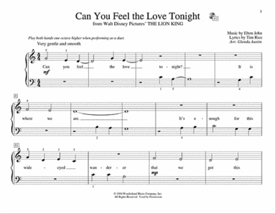 Teaching Little Fingers to Play Disney Tunes Piano Method scores gallery preview page 4