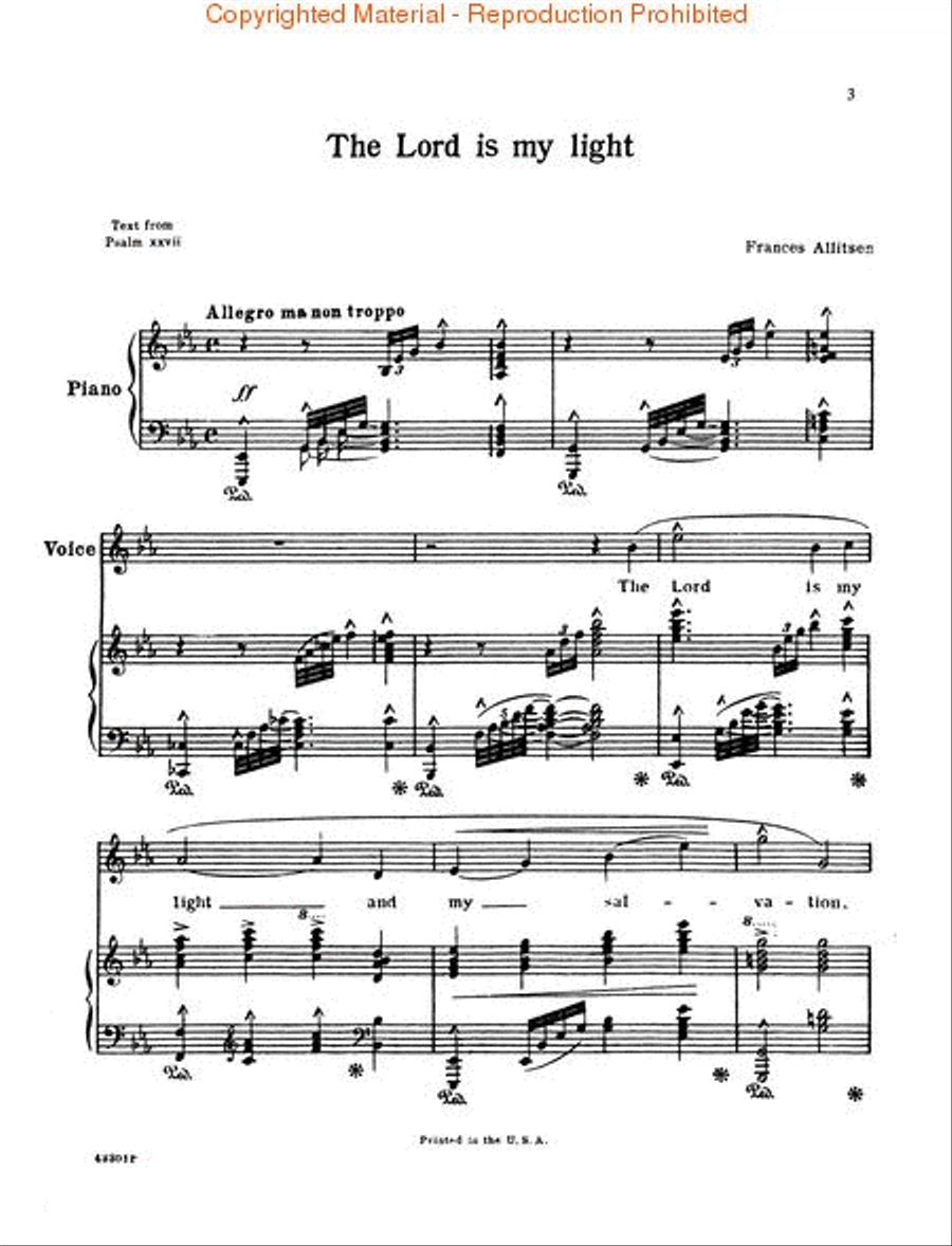 The Lord Is My Light The Lord Is My Light Voice scores gallery preview page 2