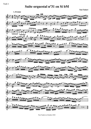 Suite in baroque style nº31 in Bb Major - (orchestral version)
