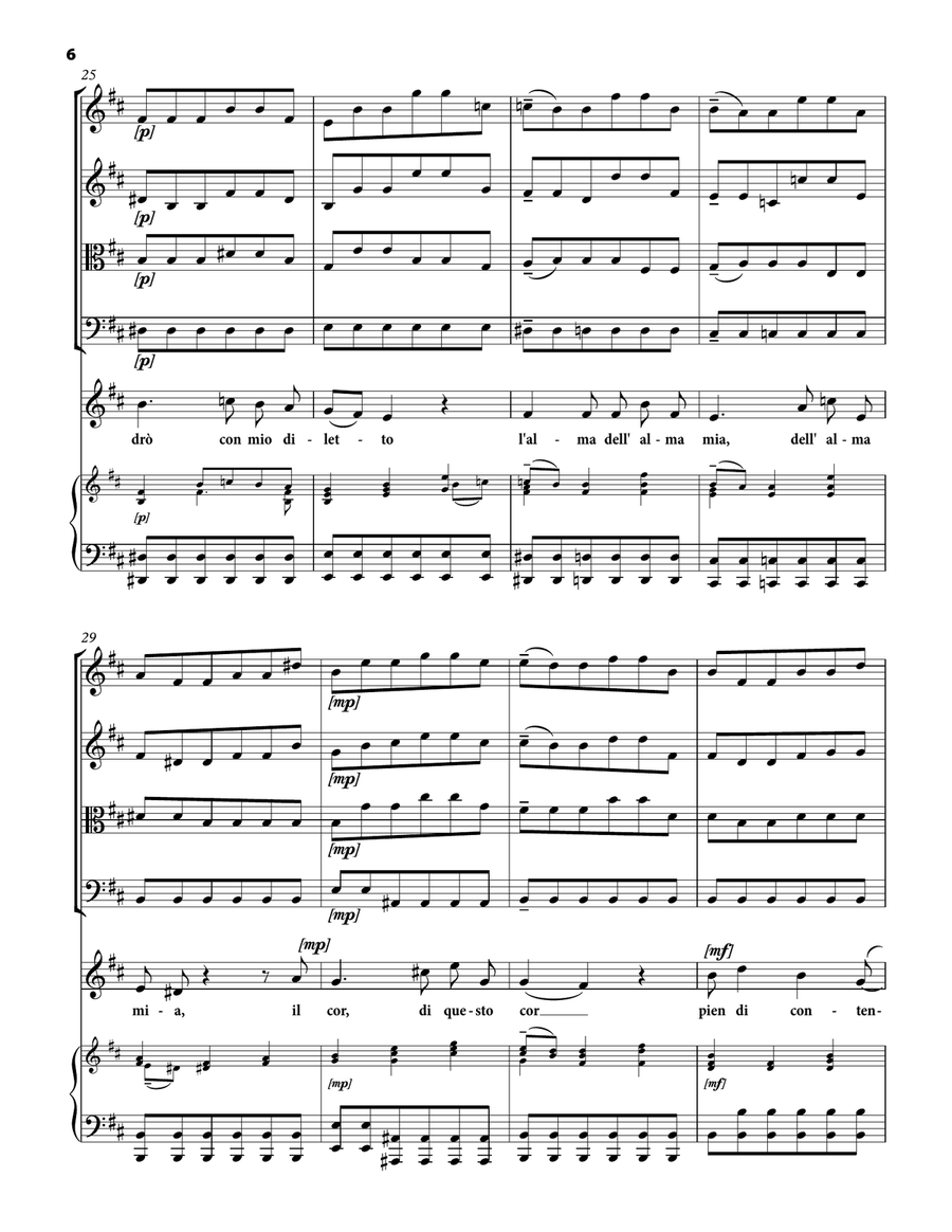 VIVALDI Antonio: Vedrò con mio diletto, aria from the opera Il Giustino, score and parts (B minor) Chamber Orchestra scores gallery preview page 6