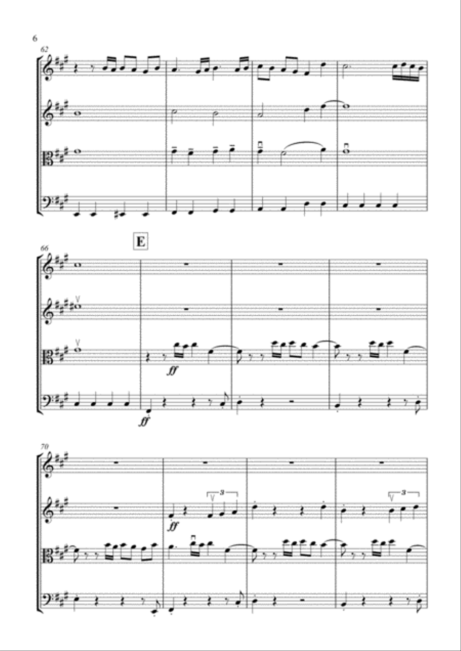 Final Countdown String Quartet scores gallery preview page 6