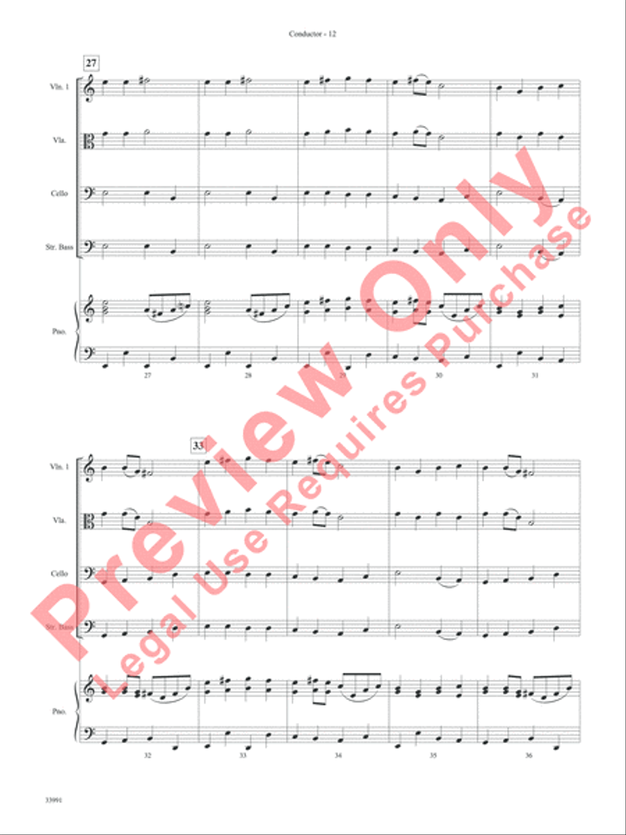 Around the World in One Concert String Orchestra scores gallery preview page 13
