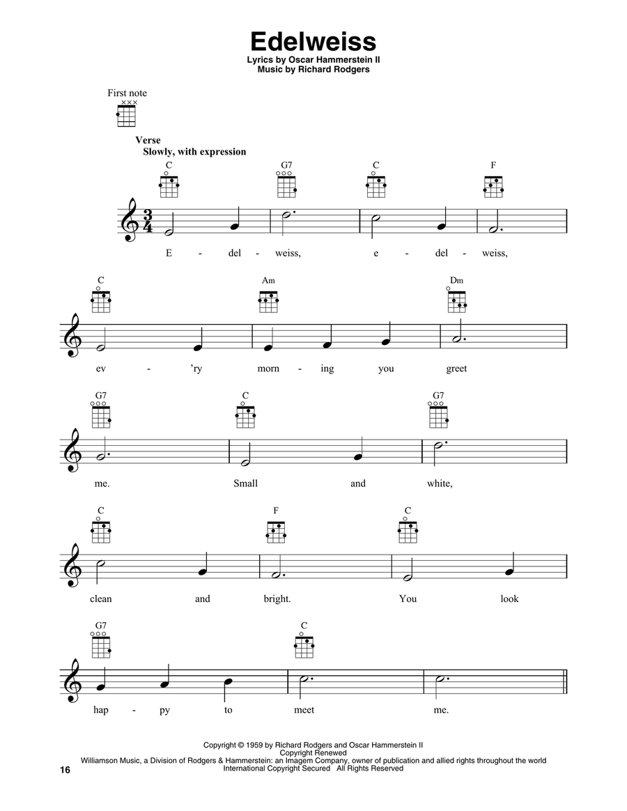 Edelweiss Banjo scores gallery preview page 1