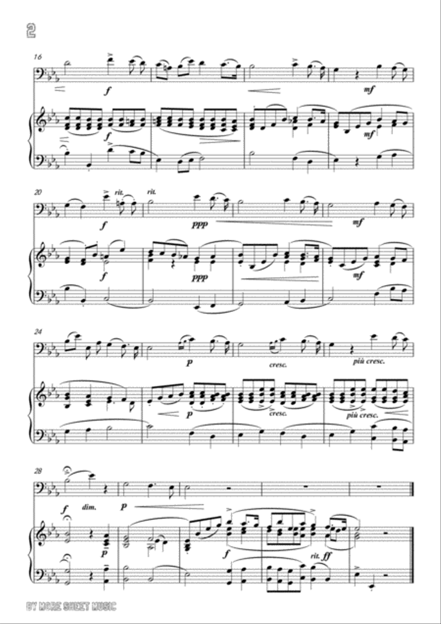 Giordani-Caro mio ben, for Cello and Piano Piano scores gallery preview page 4