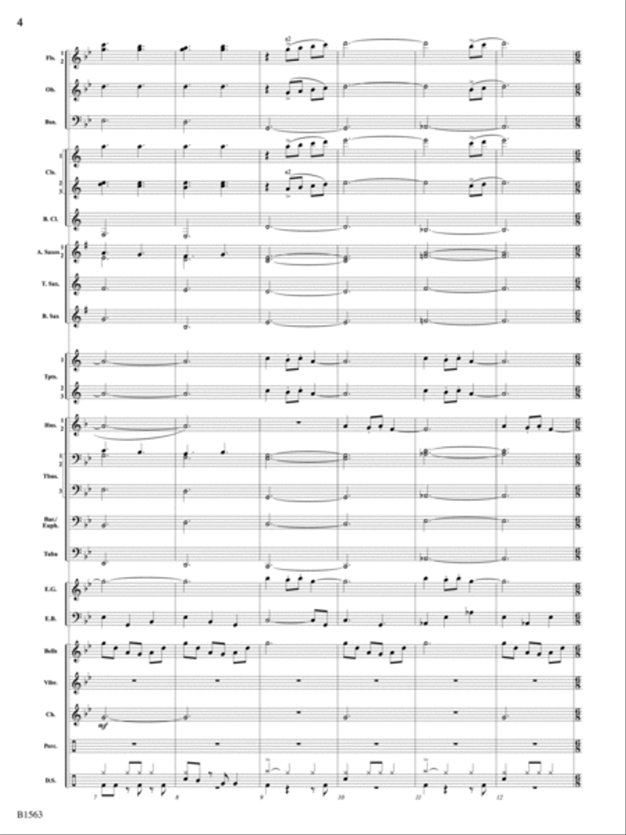 Christmas Lights: Score Concert Band scores gallery preview page 4