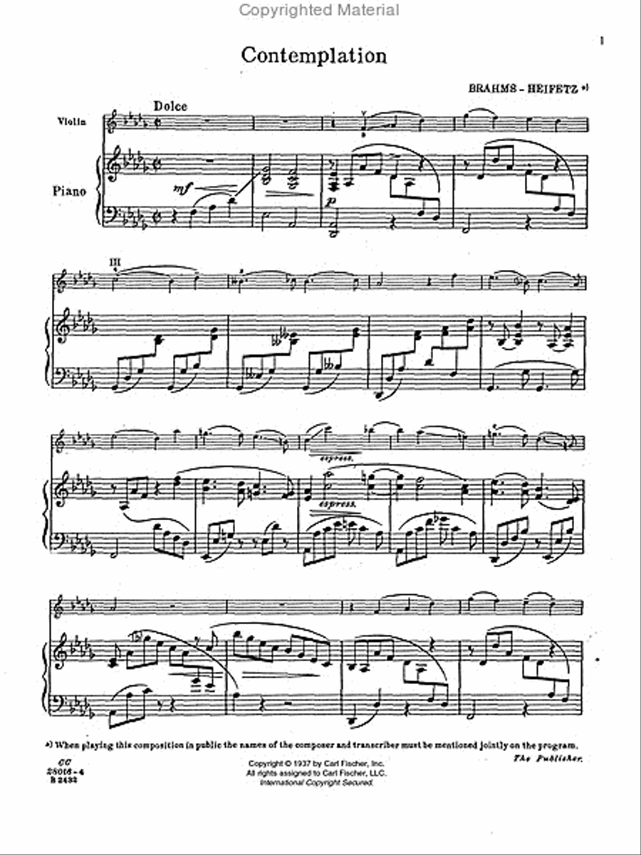 Contemplation Contemplation Violin Solo scores gallery preview page 2