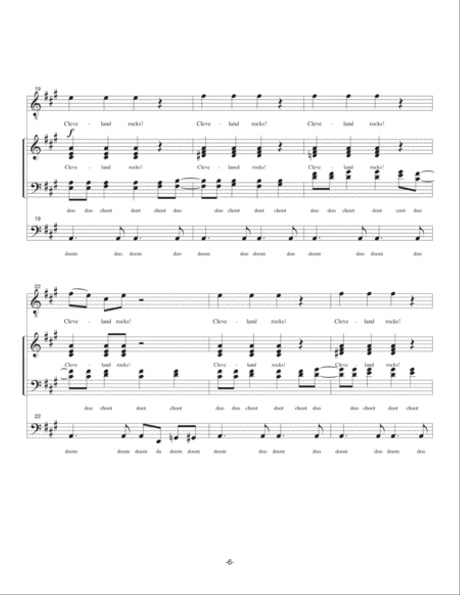 Cleveland Rocks 4-Part scores gallery preview page 6
