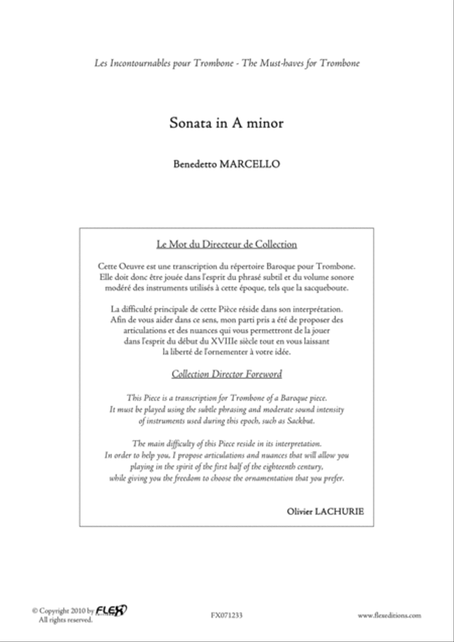 Sonata in A minor Piano scores gallery preview page 2