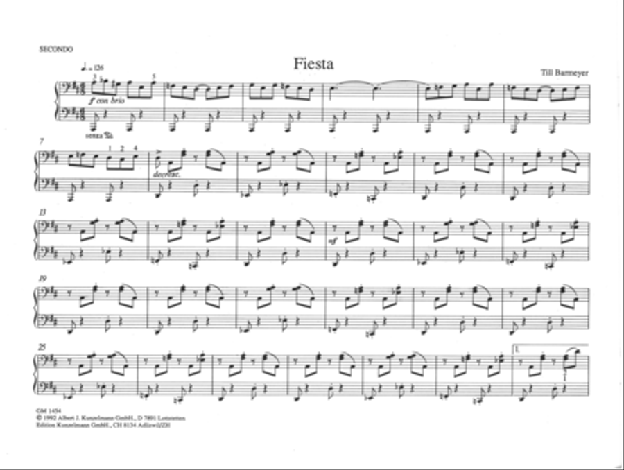 Rhythmic dances for piano four hands Piano Duet scores gallery preview page 2