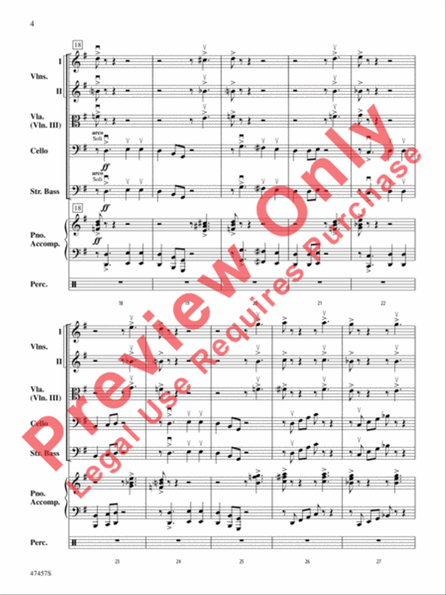 The 1812-Bar Blues String Orchestra scores gallery preview page 5