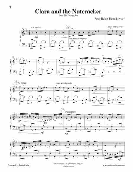 Clara and the Nutcracker - Duet - for Clarinet & Cello (or Bassoon) - Music for Two