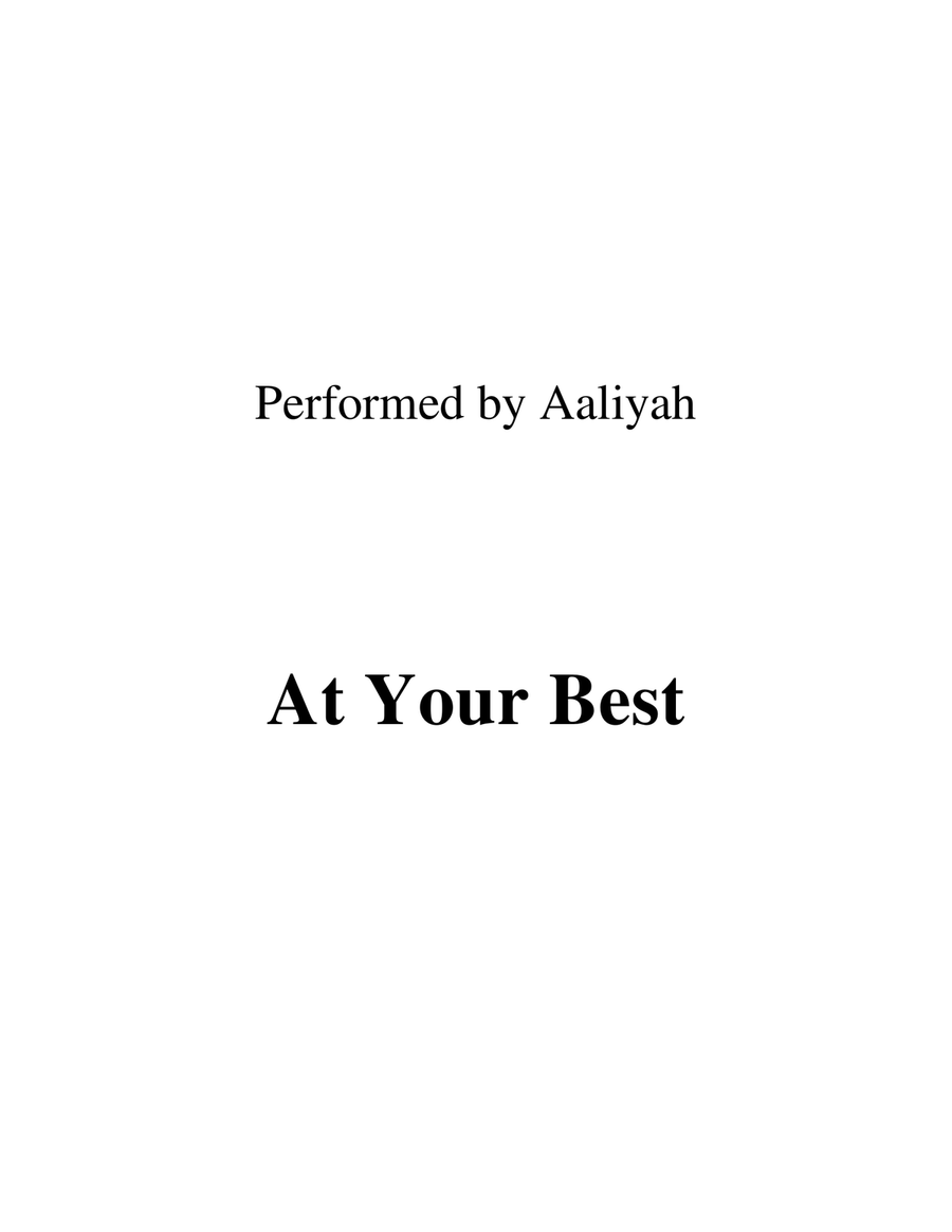 At Your Best (you Are Love) Small Ensemble scores gallery preview page 1