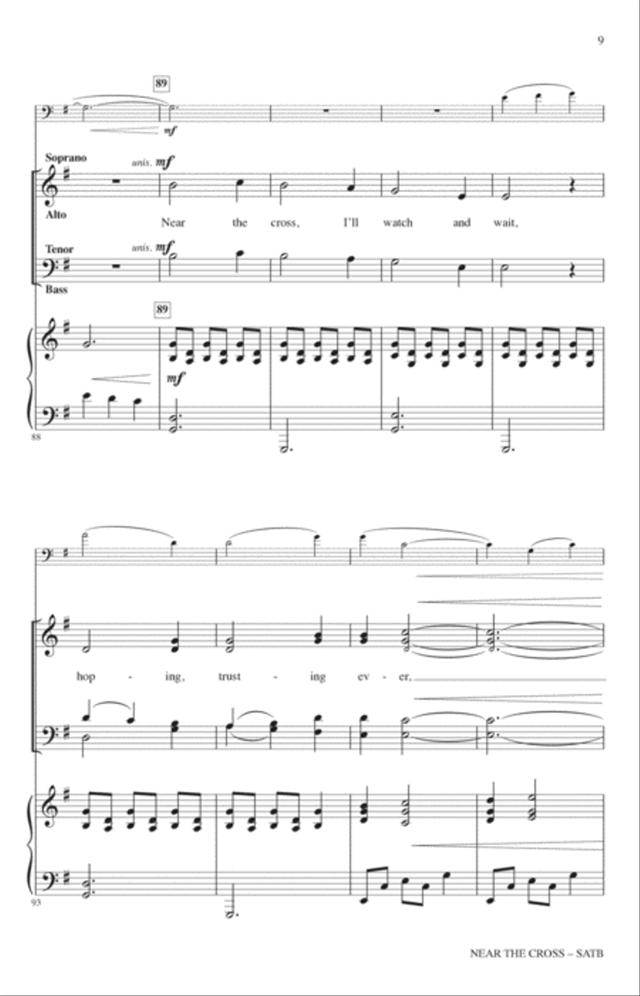 Near The Cross (arr. Heather Sorenson) 4-Part scores gallery preview page 8