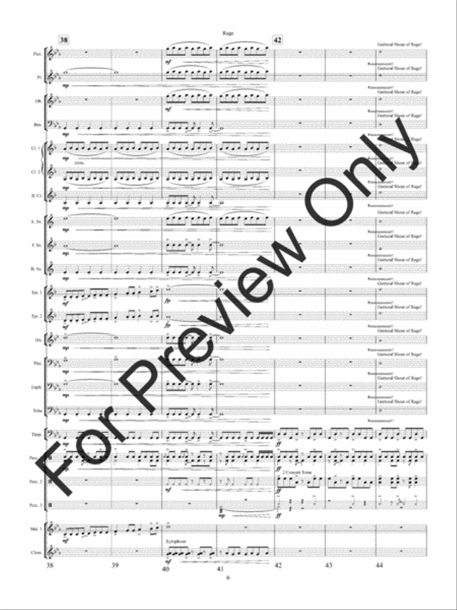 Rage Concert Band scores gallery preview page 9