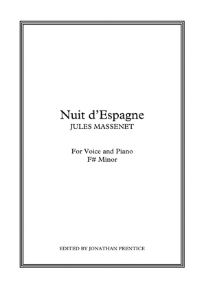 Book cover for Nuit d'Espagne (F# Minor)