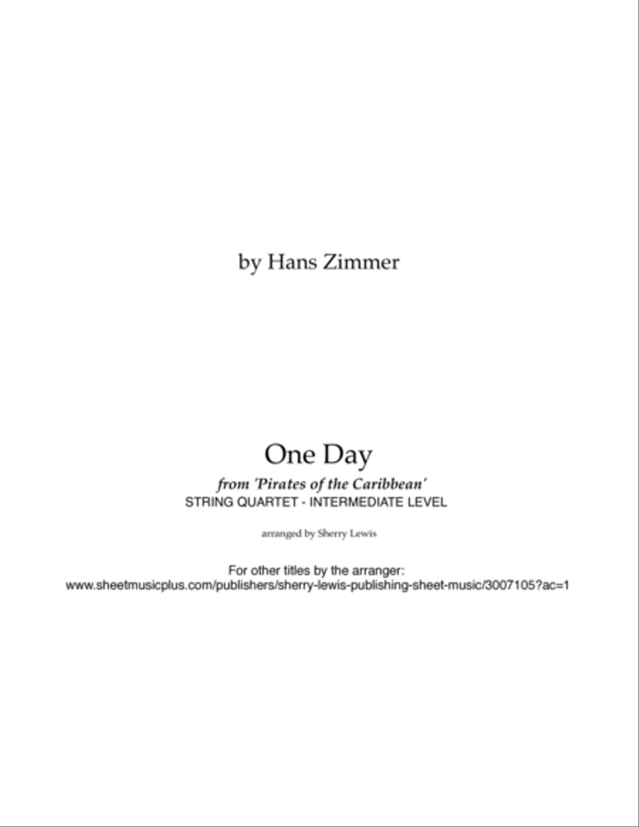 One Day String Quartet scores gallery preview page 2