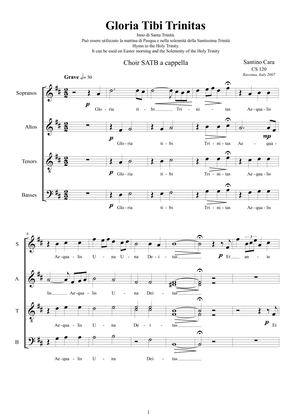 Gloria tibi Trinitas - Easter hymn for Choir SATB a cappella