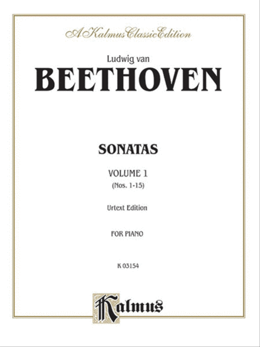 Sonatas (Urtext), Volume 1 Piano Solo scores gallery preview page 1