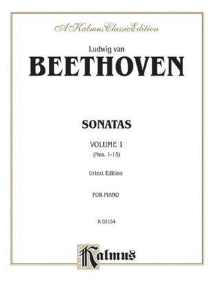 Book cover for Sonatas (Urtext), Volume 1