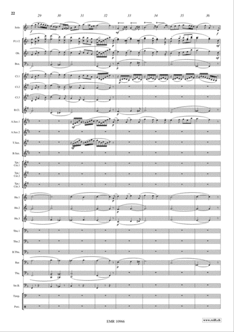 Japanese Folksongs Concert Band scores gallery preview page 14