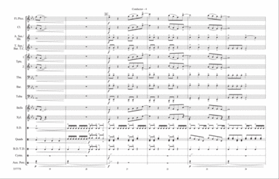 21 Guns: Score Marching Band scores gallery preview page 4