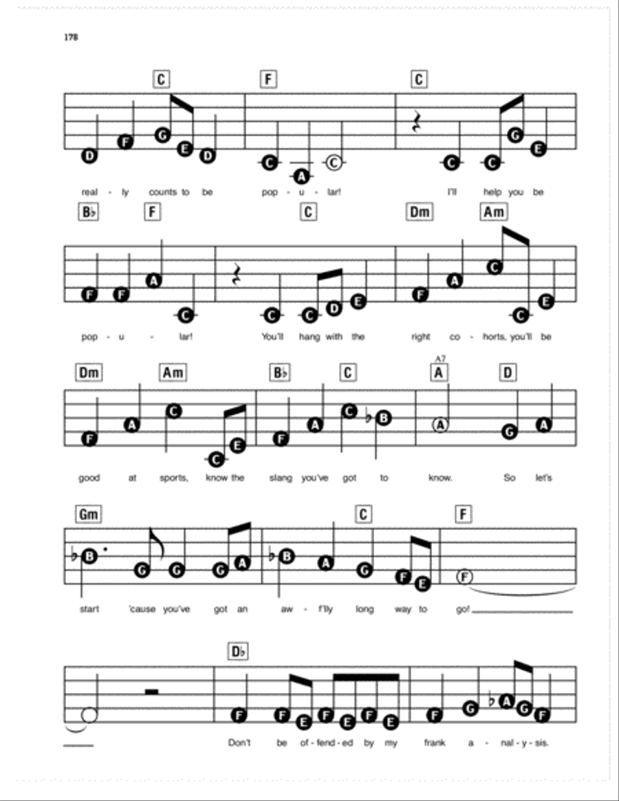 Popular (from Wicked) Electronic Keyboard scores gallery preview page 2