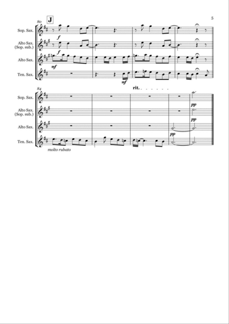 Kiss From A Rose Woodwind Trio scores gallery preview page 5